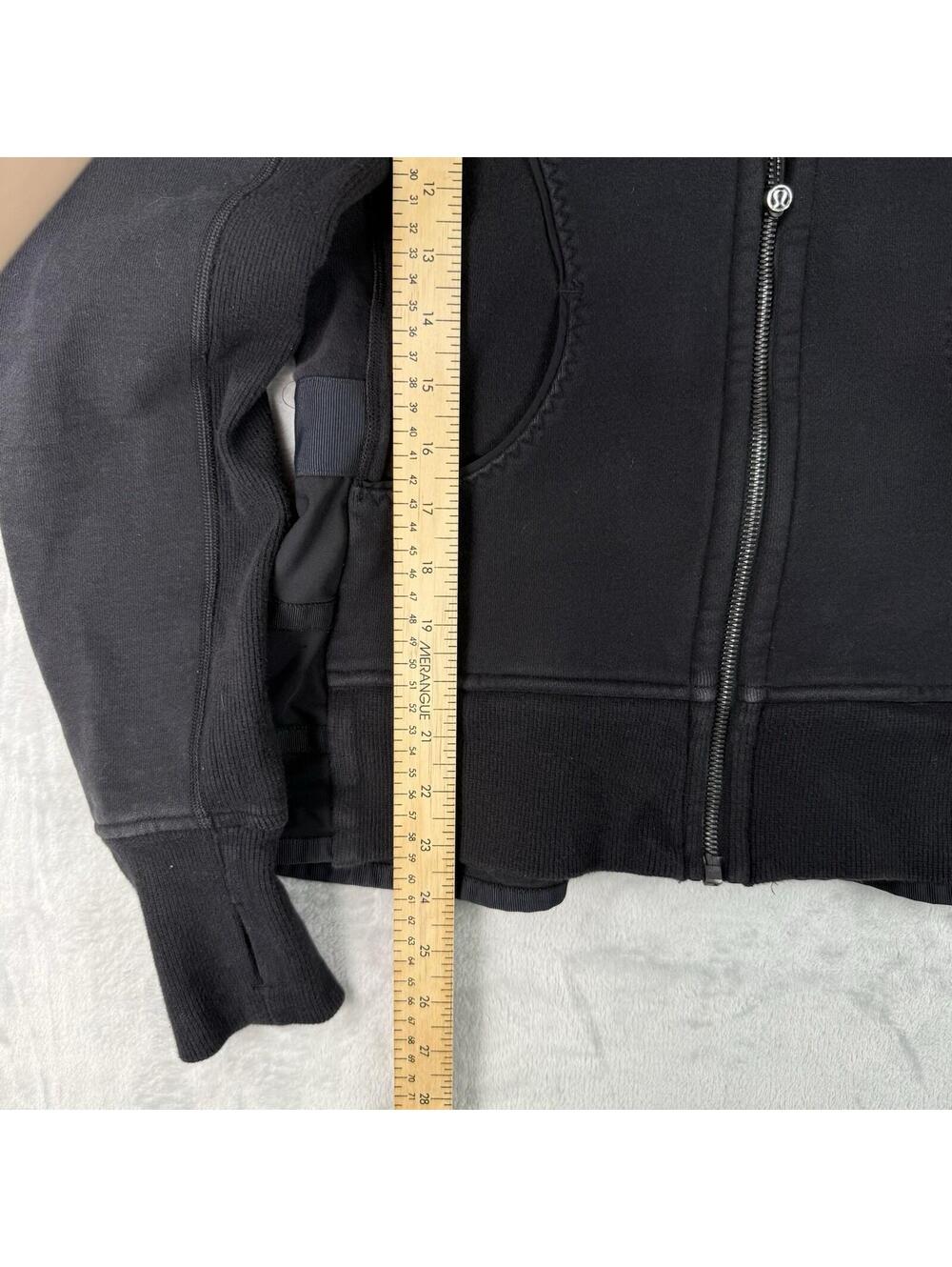 Lululemon limited edition Scuba Hoodie Ruffled Up Peplum Hiver Size 8 Rare 2013 - Picture 5 of 8